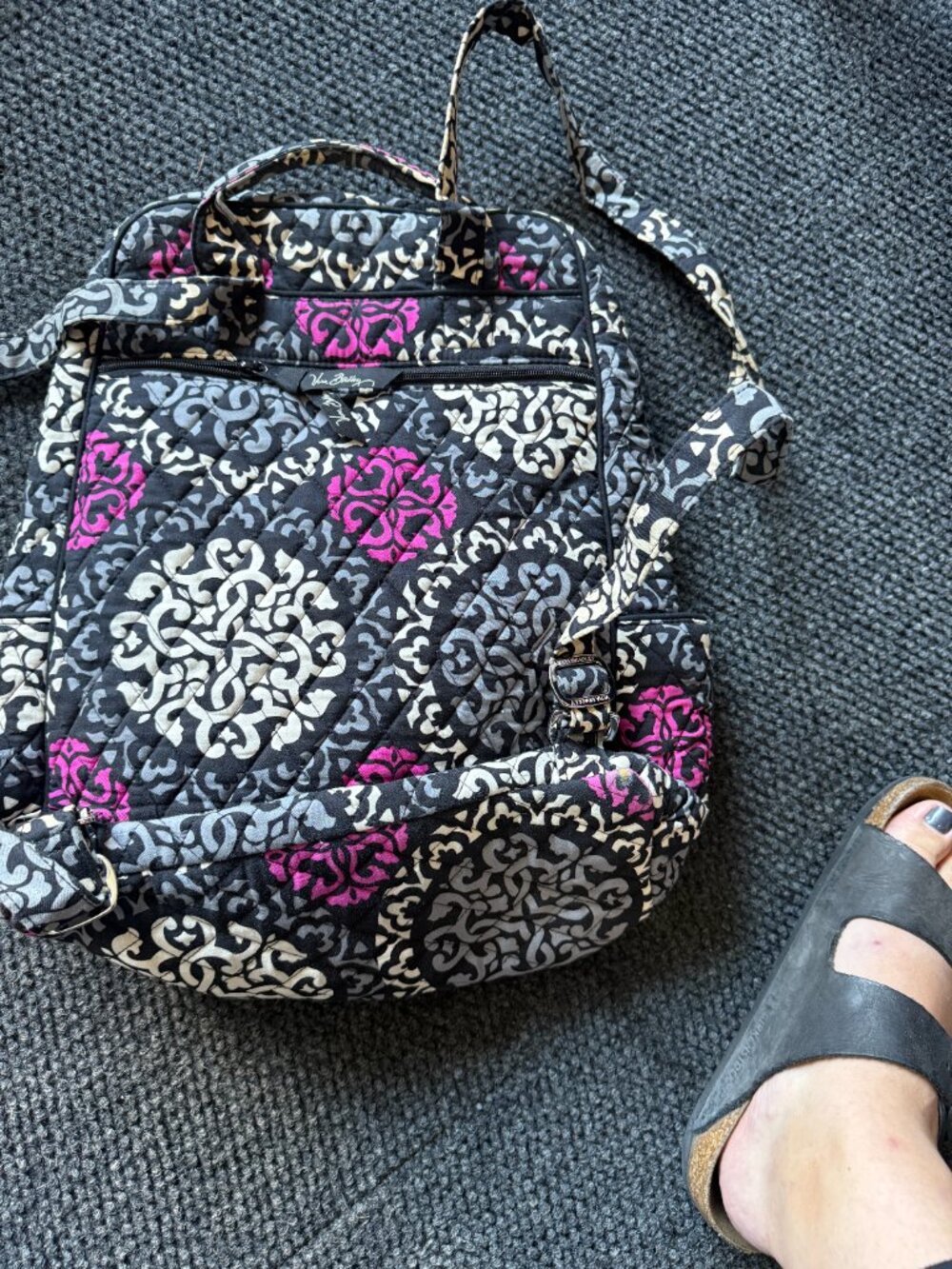 Vera Bradley Campus Backpack and Matching Wallet - Picture 3 of 9